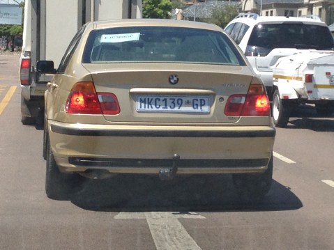 Who needs a truck when you have a Bimmer with a hitch?