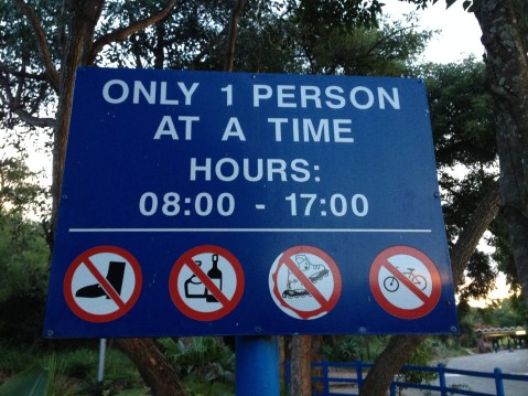 Not sure if this trampoline would pass Canadian safety standards...